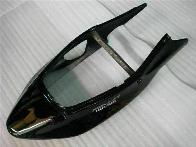 1996-2007 Honda CBR1100XX Blackbird Abs Motorcycle Fairing - Glossy Black Red Flame