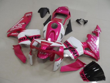 2003-2004 Honda CBR600RR Motorcycle Fairings - White Pink Black Repsol