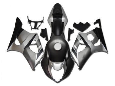 2003-2004 Suzuki GSXR 1000 Motorcycle Fairings - Silver Grey Black