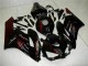 2004-2005 Honda CBR1000RR Motorcycle Fairings - Glossy Black Red Flame