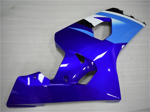 2004-2005 Suzuki GSXR 600/750 Motorcycle Fairing - White Blue Black