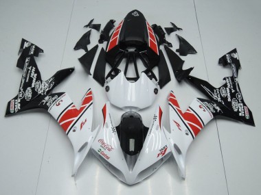 2004-2006 Yamaha YZF R1 Motorcycle Fairings - White Red Black Castrol