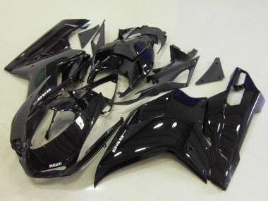 2007-2014 Ducati 848 Motorcycle Fairings - Glossy Black