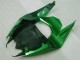 2008-2010 Kawasaki ZX10R Motorcycle Fairings - Glossy Black Green Flame