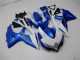 2008-2010 Suzuki GSXR 600/750 Motorcycle Fairings - White Blue