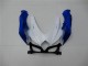 2008-2010 Suzuki GSXR 600/750 Motorcycle Fairings - White Blue