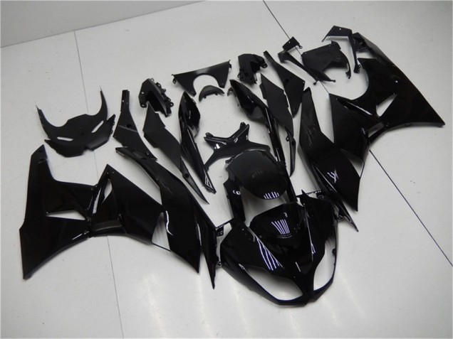 2009-2012 Kawasaki ZX6R Motorcycle Fairings - Glossy Black