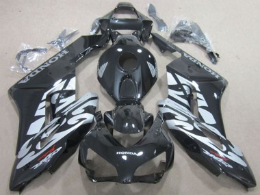 2004-2005 Honda CBR1000RR Motorcycle Fairings - Glossy Black Silver