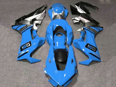 2017-2023 Honda CBR1000RR Motorcycle Fairings - Blue White Silver Glossy Black DSI