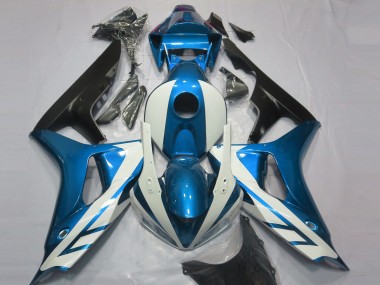 2006-2007 Honda CBR1000RR Motorcycle Fairings - Blue White Matte Black