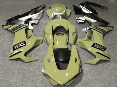 2017-2023 Honda CBR1000RR Motorcycle Fairings - Olive White Silver Glossy Black DSI