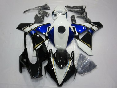 2008-2011 Honda CBR1000RR Motorcycle Fairings - White Blue Gold Glossy Black