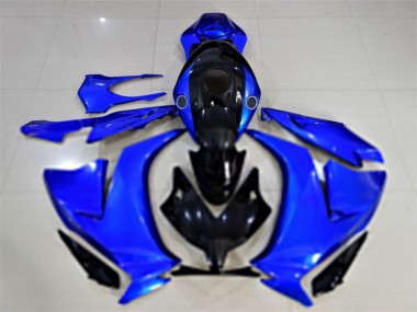 2012-2016 Honda CBR1000RR Motorcycle Fairings - Blue Glossy Black