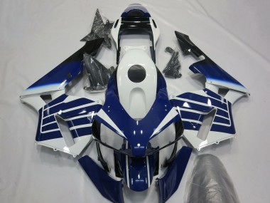 2003-2004 Honda CBR600RR Motorcycle Fairings - White Blue