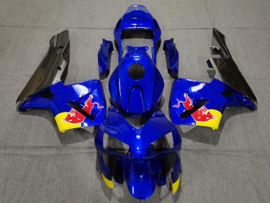 2003-2004 Honda CBR600RR Motorcycle Fairings - Blue Yellow Glossy Black Red Bull