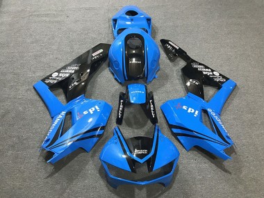 2013-2023 Honda CBR600RR Motorcycle Fairings - Blue Glossy Black