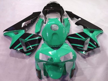 2003-2004 Honda CBR600RR Motorcycle Fairings - Mint Green Glossy Black OEM Style