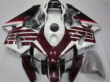 2003-2004 Honda CBR600RR Motorcycle Fairings - White Dark Purple