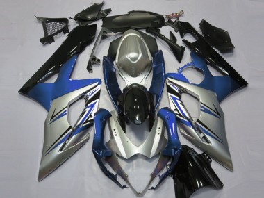 2005-2006 Suzuki GSXR 1000 Motorcycle Fairings - Blue Silver Black