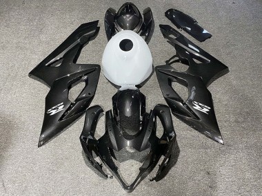2005-2006 Suzuki GSXR 1000 Motorcycle Fairings - Carbon Fiber Style Glossy White