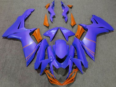 2011-2024 Suzuki GSXR 600 / GSXR 750 Motorcycle Fairings - Ocean Blue Orange