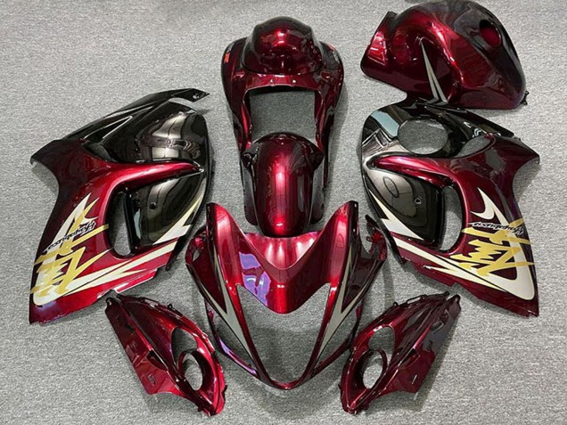2008-2020 Suzuki GSXR 1300 Motorcycle Fairings - Deep Red Gold