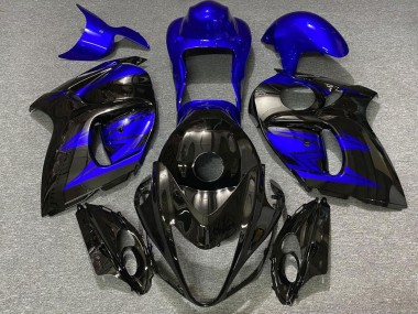 2008-2020 Suzuki GSXR 1300 Motorcycle Fairings - Glossy Black and Deep Blue