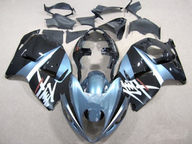 1996-2007 Suzuki GSXR 1300 Motorcycle Fairings - Light Blue and Black