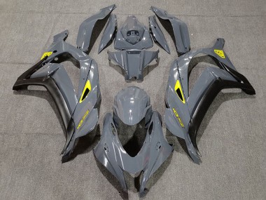 2016-2020 Kawasaki ZX10R Motorcycle Fairings - Nardo Grey Black Yellow