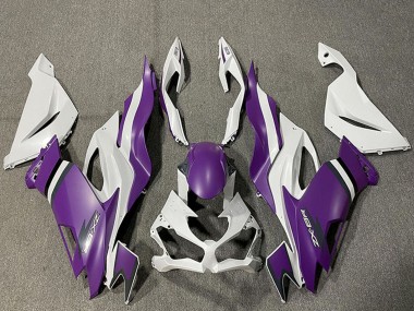 2019-2022 Kawasaki ZX6R Motorcycle Fairings - White Purple