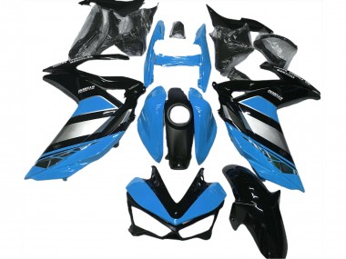 2015-2018 Yamaha R3 Motorcycle Fairings - Blue Silver Glossy Black Yamalube