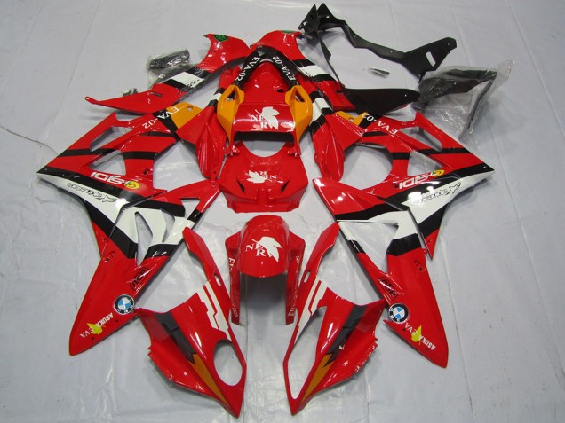 2017-2018 BMW S1000RR Motorcycle Fairings - Red White Black