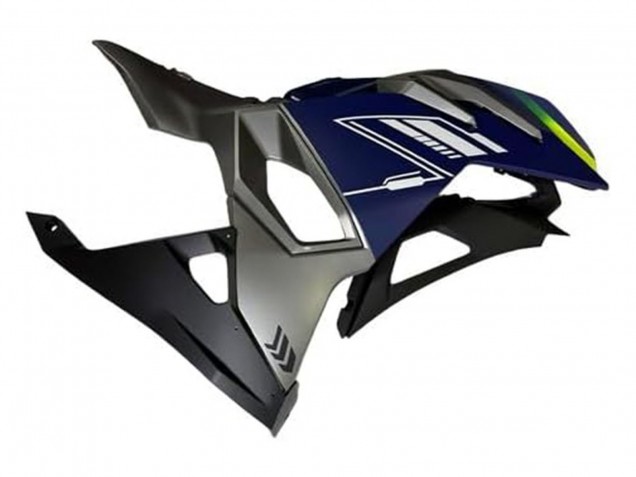 2024-2025 Kawasaki Ninja 500 EX500R Motorcycle Fairings - Blue White Yellow Silver Black