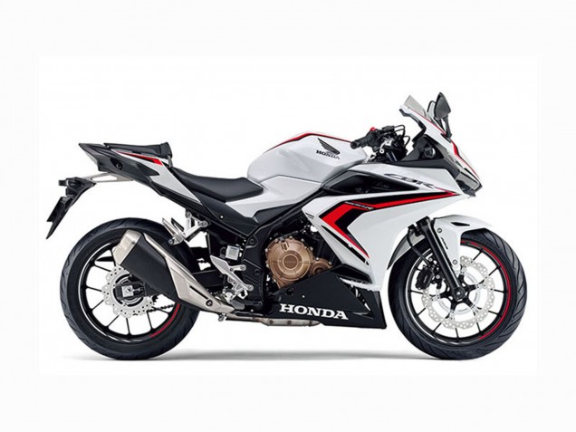 2022 Honda CBR400R Motorcycle Fairings - White Red Glossy Black