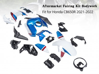 2019-2022 Honda CB650R Motorcycle Fairings - Blue Red Black