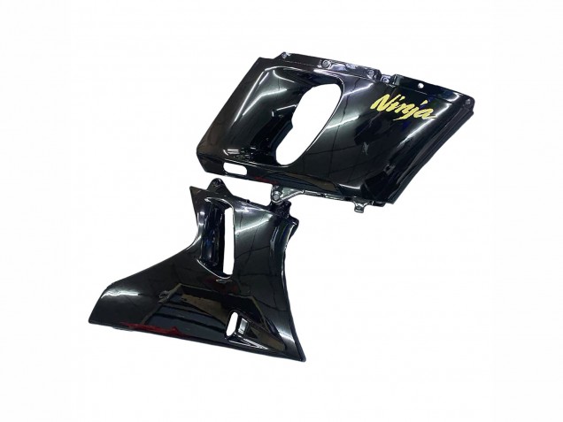 1998-2003 Kawasaki ZZR600 Motorcycle Fairings - Glossy Black Gold Ninja