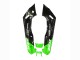 1998-2003 Kawasaki ZZR600 Motorcycle Fairings - Green Glossy Black Blue Monster Elf Touch4 Bridgestone