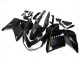 2007-2009 Kawasaki GTR1400/ZG1400 Motorcycle Fairings - Matte Black Green Lines