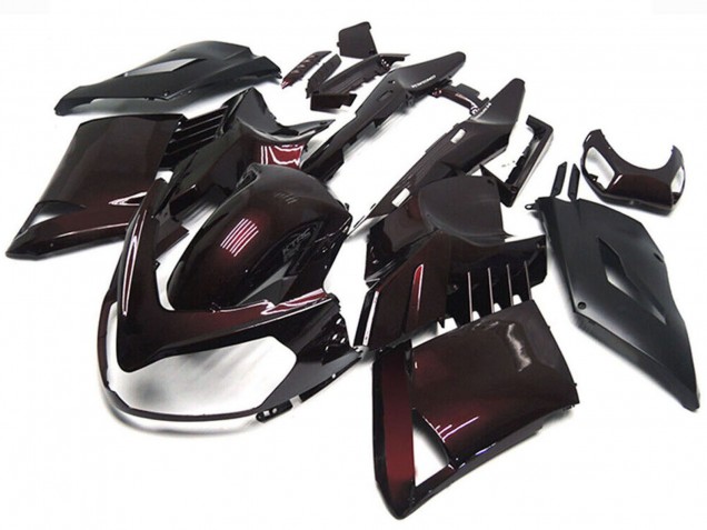 2007-2009 Kawasaki GTR1400/ZG1400 Motorcycle Fairings - Maroon Red Black