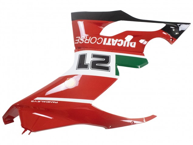 2020-2024 Ducati Panigale V2 Motorcycle Fairings - White Red Green Matte Black Corse 21