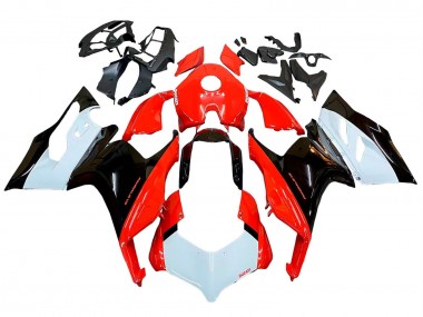 2020-2024 Ducati Panigale V2 Motorcycle Fairing Kits - White Red Glossy Black