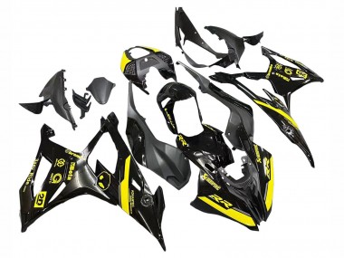 2019-2022 BMW S1000RR Motorcycle Fairings - Glossy Black Yellow