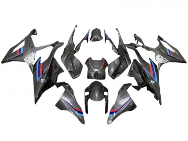 2019-2022 BMW S1000RR Motorcycle Fairing - Black Blue Red Carbon Fiber