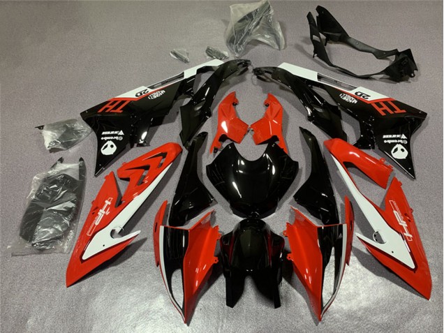2015-2016 BMW S1000RR Motorcycle Fairings - White Red Glossy Black