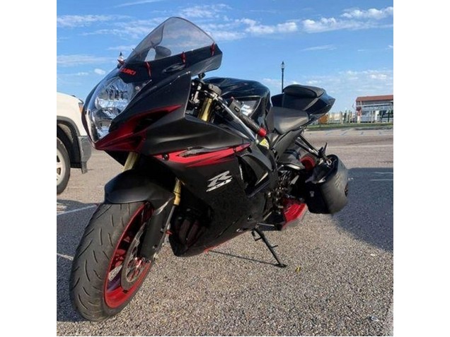 2011-2024 Suzuki GSXR 600 / GSXR 750 Motorcycle Fairings - Black Grey Red Line