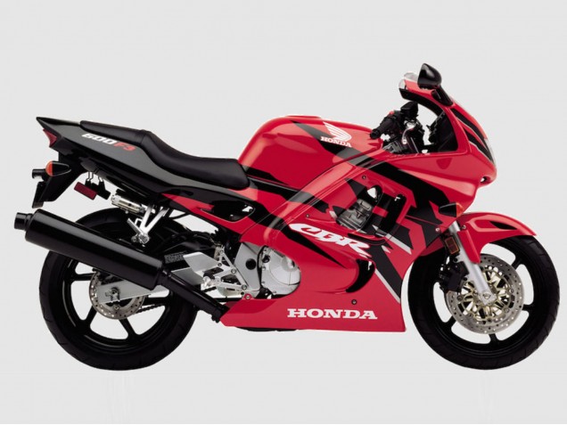 1995-1996 Honda CBR600 F3 Motorcycle Fairings - Red Glossy Black