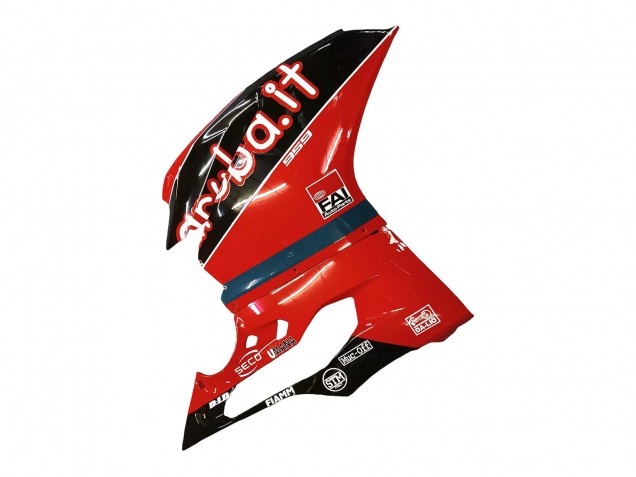 2015-2020 Ducati 959/1299 Motorcycle Fairings - Red Glossy Black Fiamm