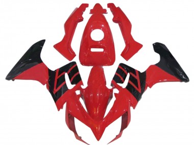 2002-2006 Honda CBR125R Motorcycle Fairings - Red Glossy Black Stripe