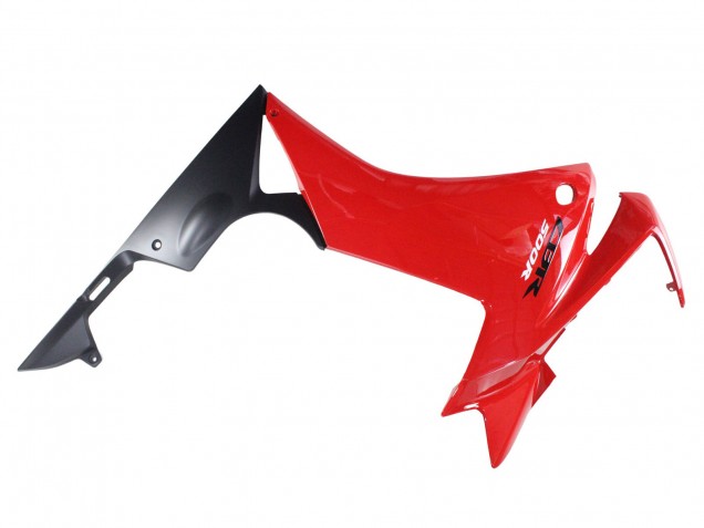 2013-2015 Honda CBR500R Motorcycle Fairings - Red Matte Black