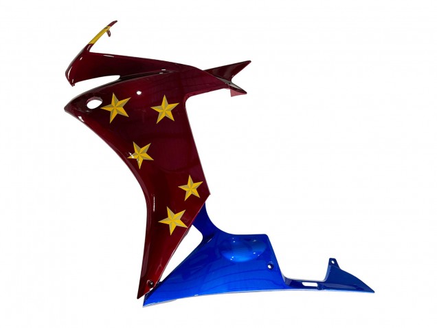 2013-2015 Honda CBR500R Motorcycle Fairings - Red Blue Yellow Star